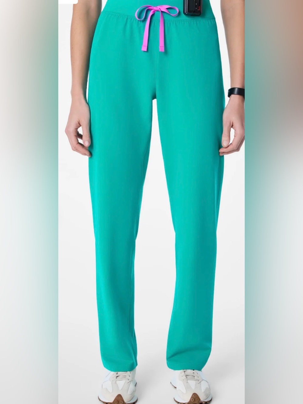 FIGS High-Waisted Scrub Pants - Limited Edition Surgical Green / Lagoon - M